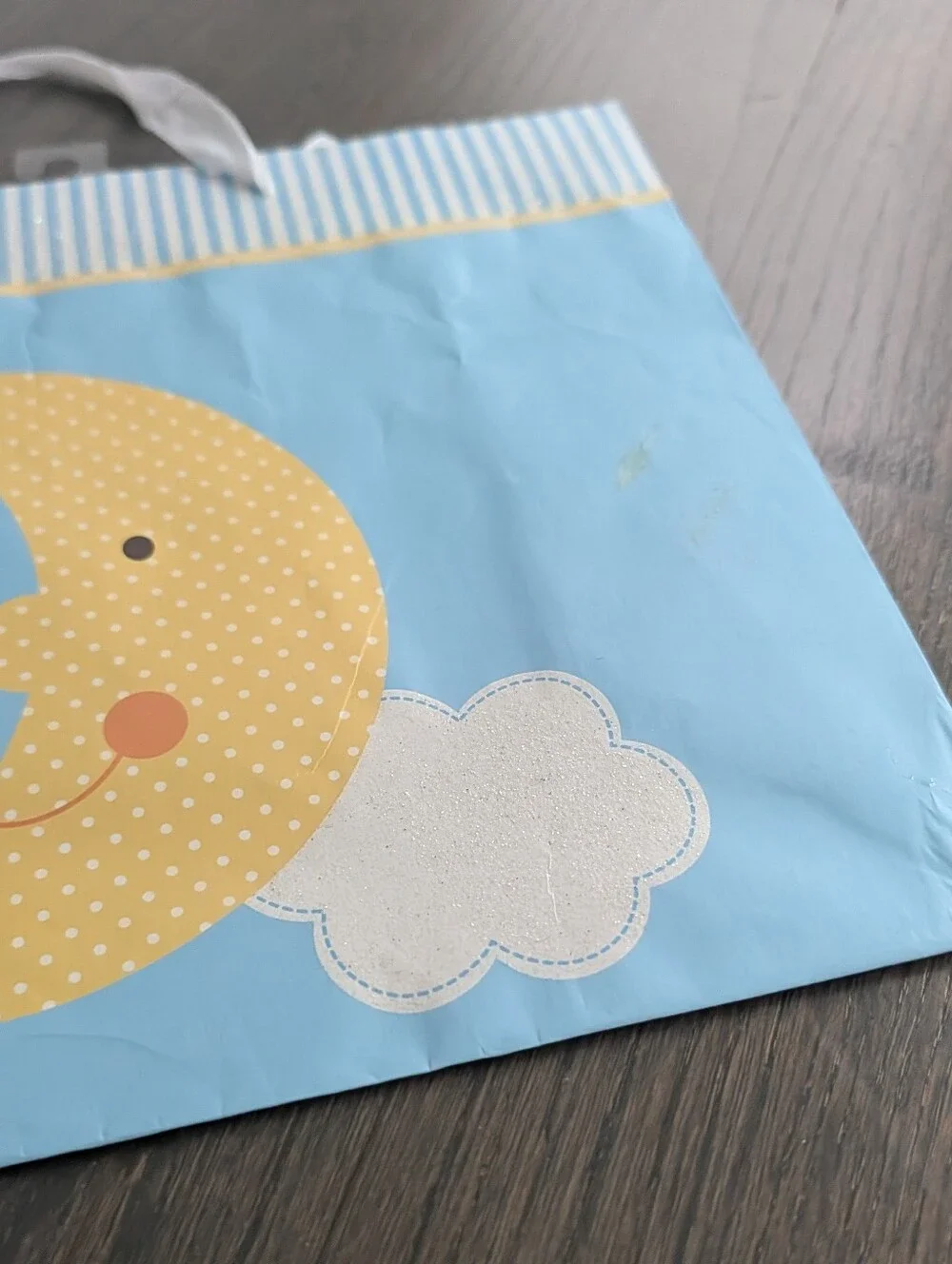 Voilà Moon and Stars Baby Shower Gift Bag Medium 10x12x5